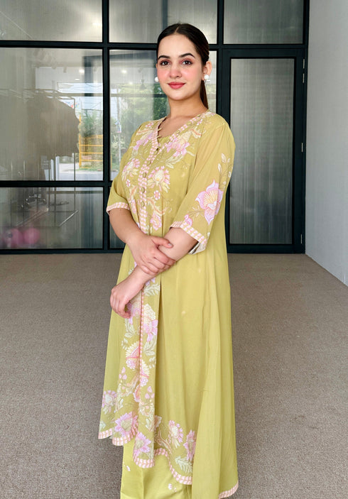 Green Floral Festive Fusion Set